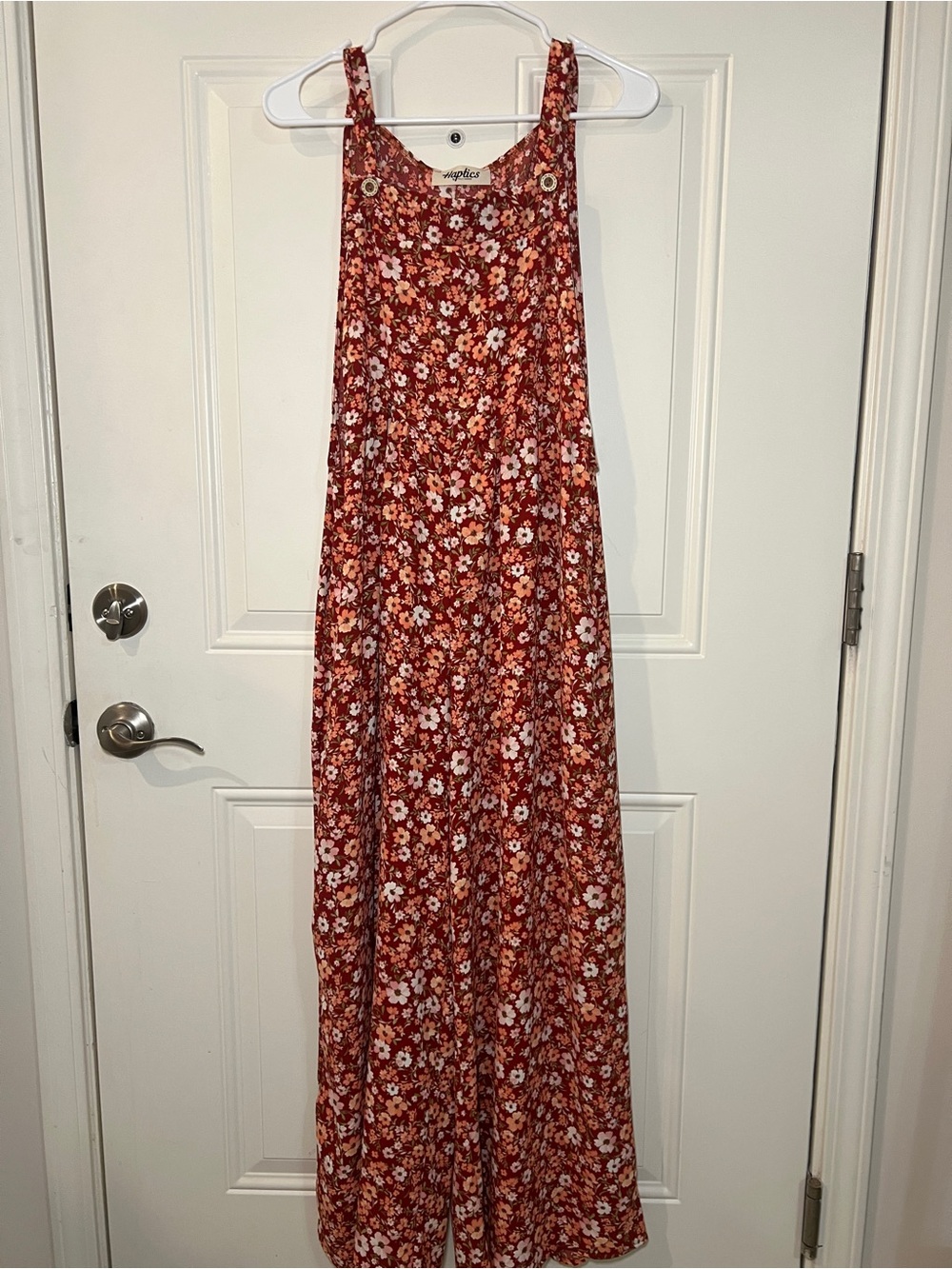 Rust Floral Maxi jumpsuit